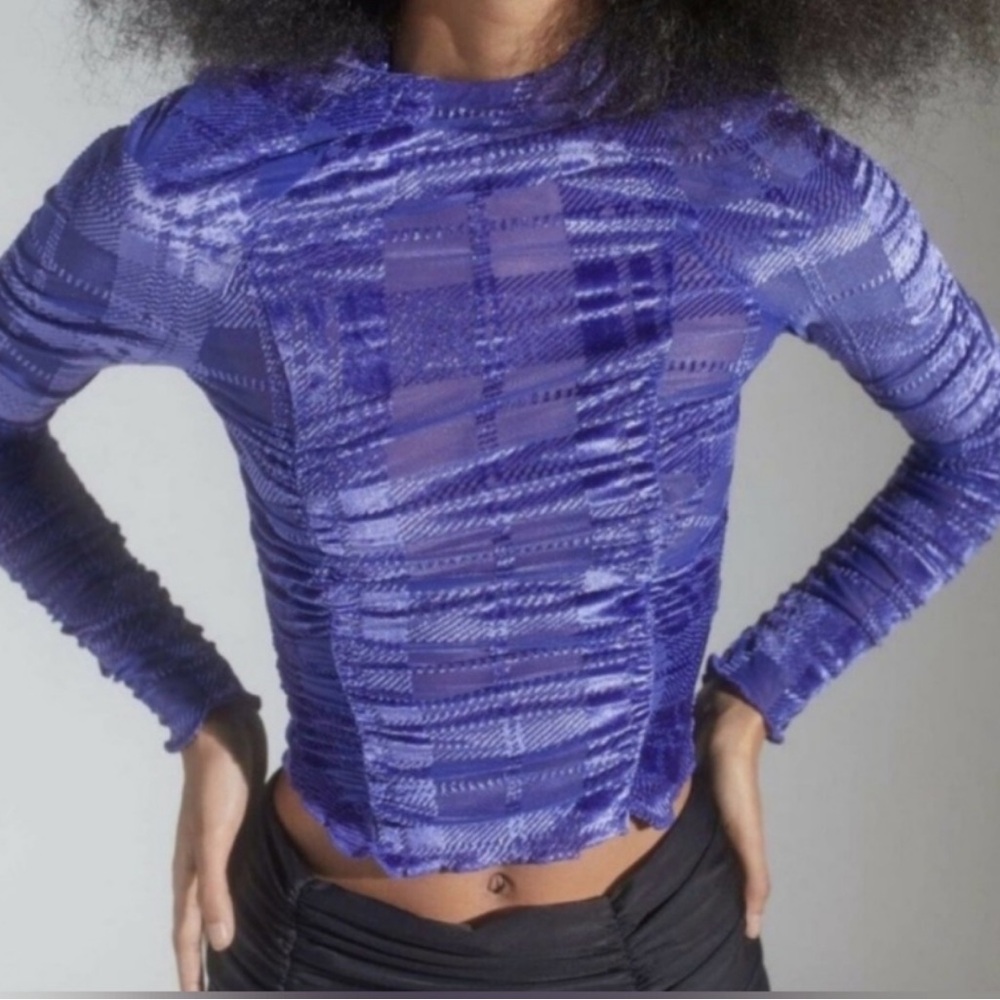 Urban outfitters blue long sleeve top